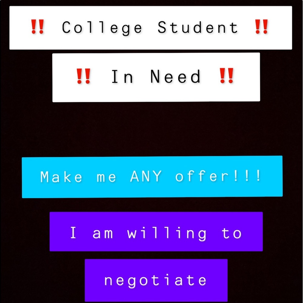 Make me an offer on anything! (: